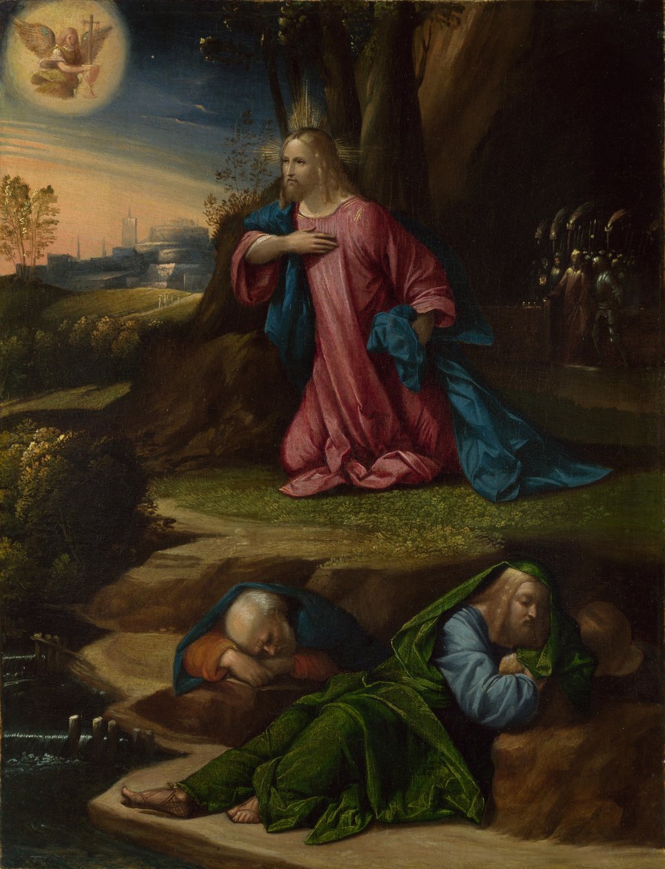 Kvalen i hagen, mellom 1520 og 1539 av Benvenuto Tisi da Garofalo