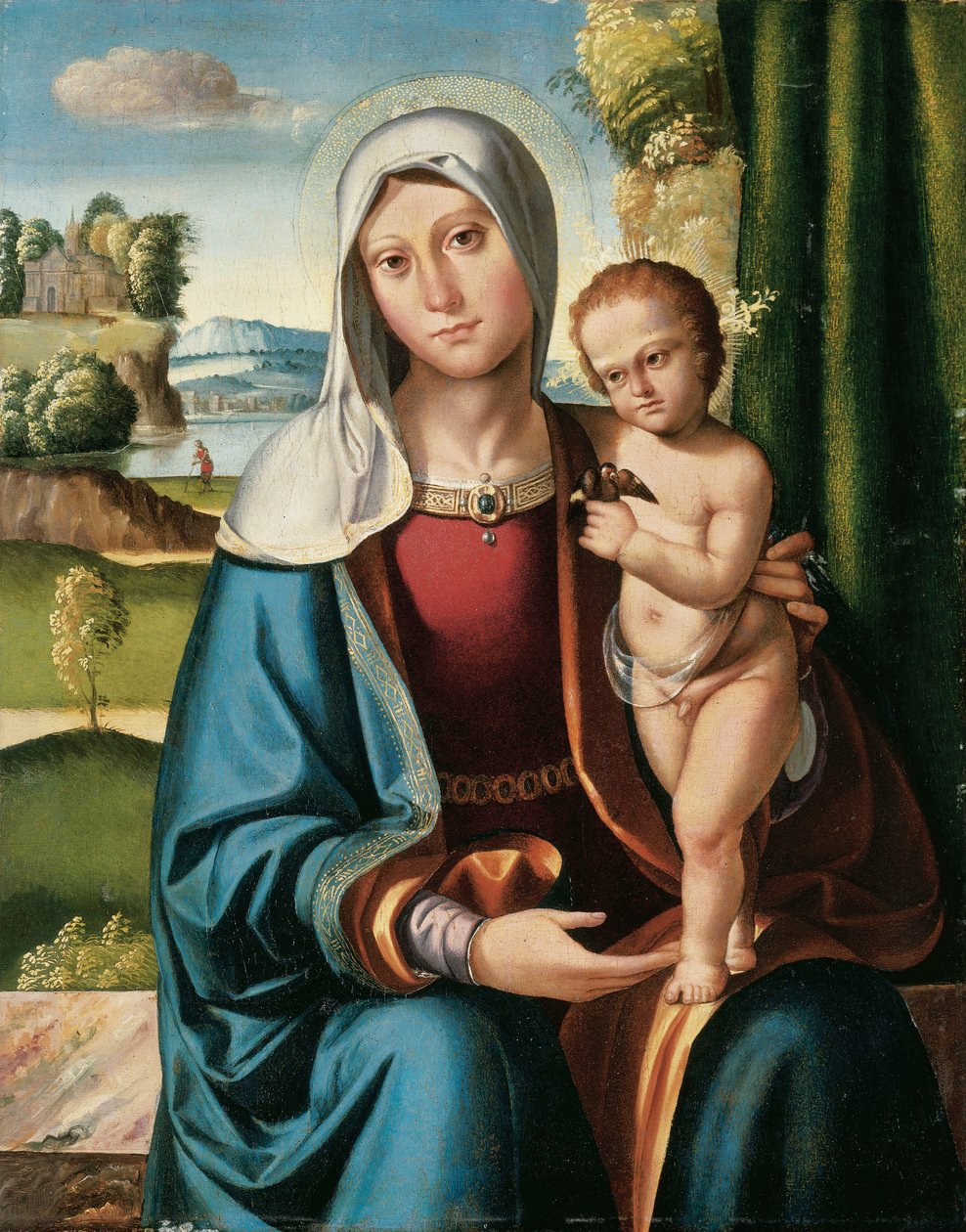 Madonnaen og barnet av Benvenuto Tisi da Garofalo