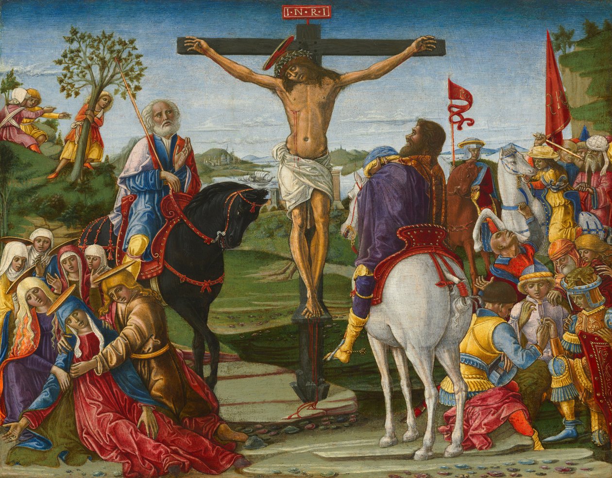 Korsfestelsen, sannsynligvis 1491 (tempera på panel) av Benvenuto di Giovanni