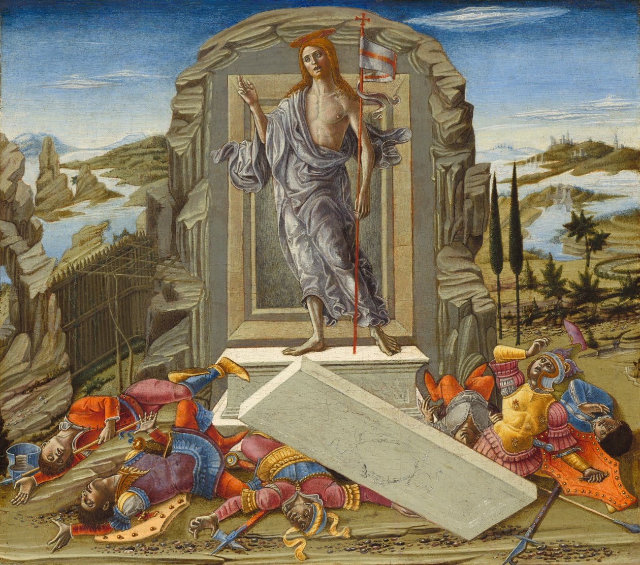Oppstandelsen, sannsynligvis 1491. av Benvenuto di Giovanni