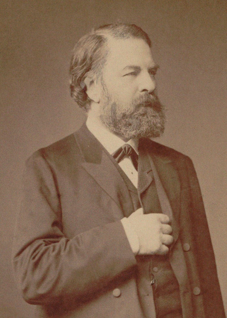 Portrett av fiolinisten og komponisten Joseph Joachim 1831-1907, 1887. av Berlin . Photo studio Loescher and