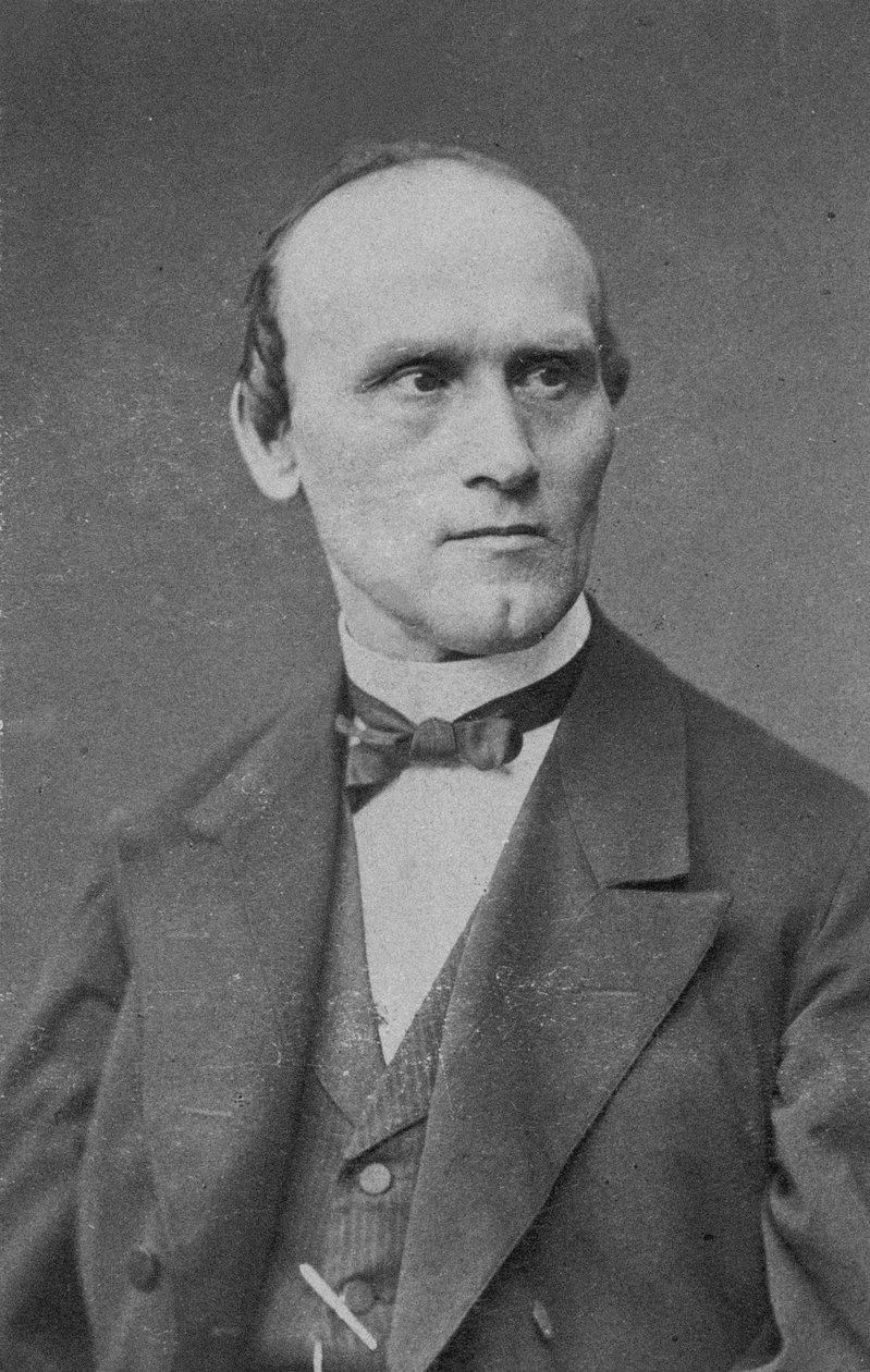 Portrett av komponisten Friedrich Kiel 1821-1885. av Berlin . Photo studio Schaarwächter