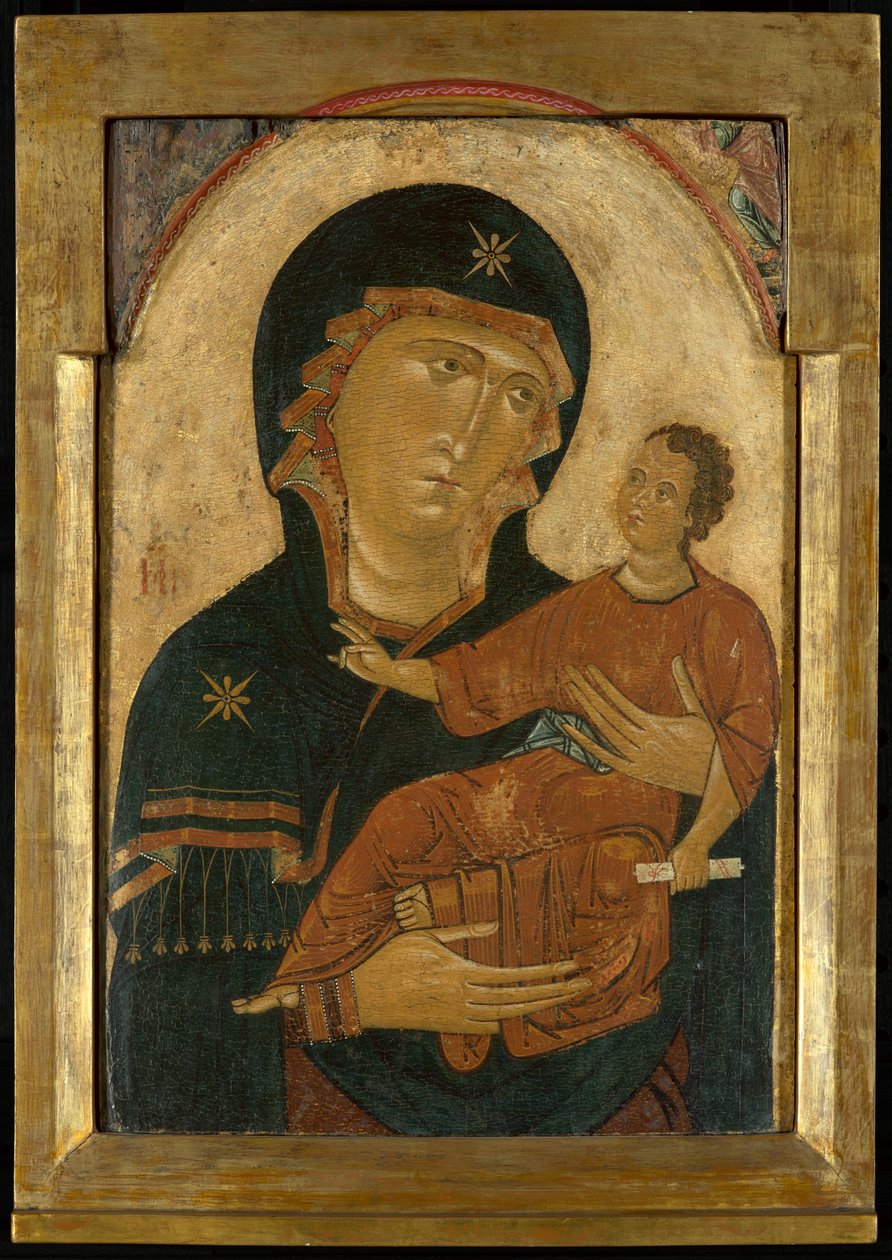 Madonna og barn, ca. 1230-1240 (tempera og bladgull på panel) av Berlinghieri Family circle of Berlinghieri Family circle of