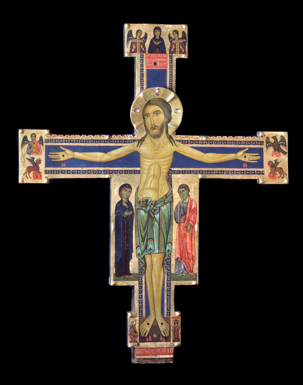 Krusifiks (tremaleri, ca. 1228-1236) av Berlinghiero (fl.1228 36) Berlinghieri