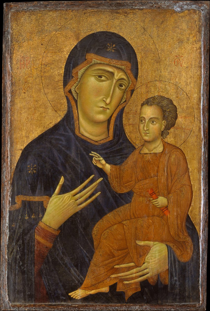 Madonna og barn, muligens 1230-tallet. av Berlinghiero