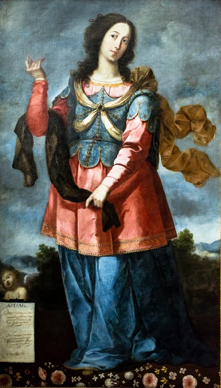 Abisag, den unge Sunem-mitten av Bernab? de (attr. to) Ayala