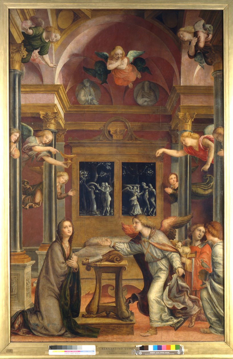 Kunngjøring, ca. 1523 (olje på panel) av Bernadino Zenale