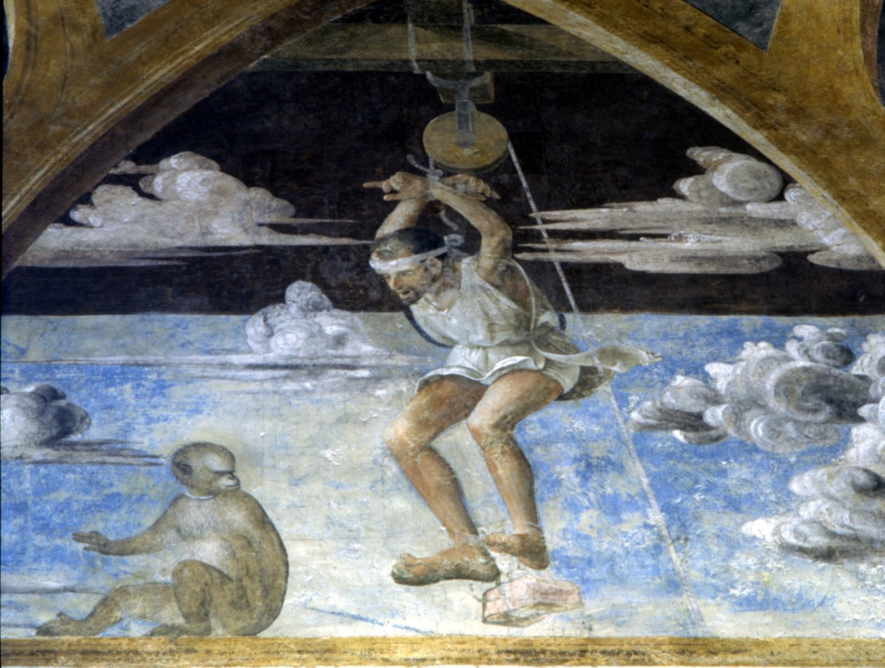 Fresco av Butinone og B. Zanale i kirken S. Pietro i Gessate, Milano. av Bernadino and Zenale B.  Butinone
