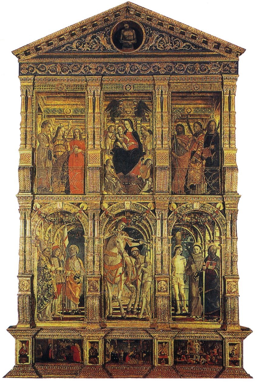 altertavle av san martino av Bernadino Zenale