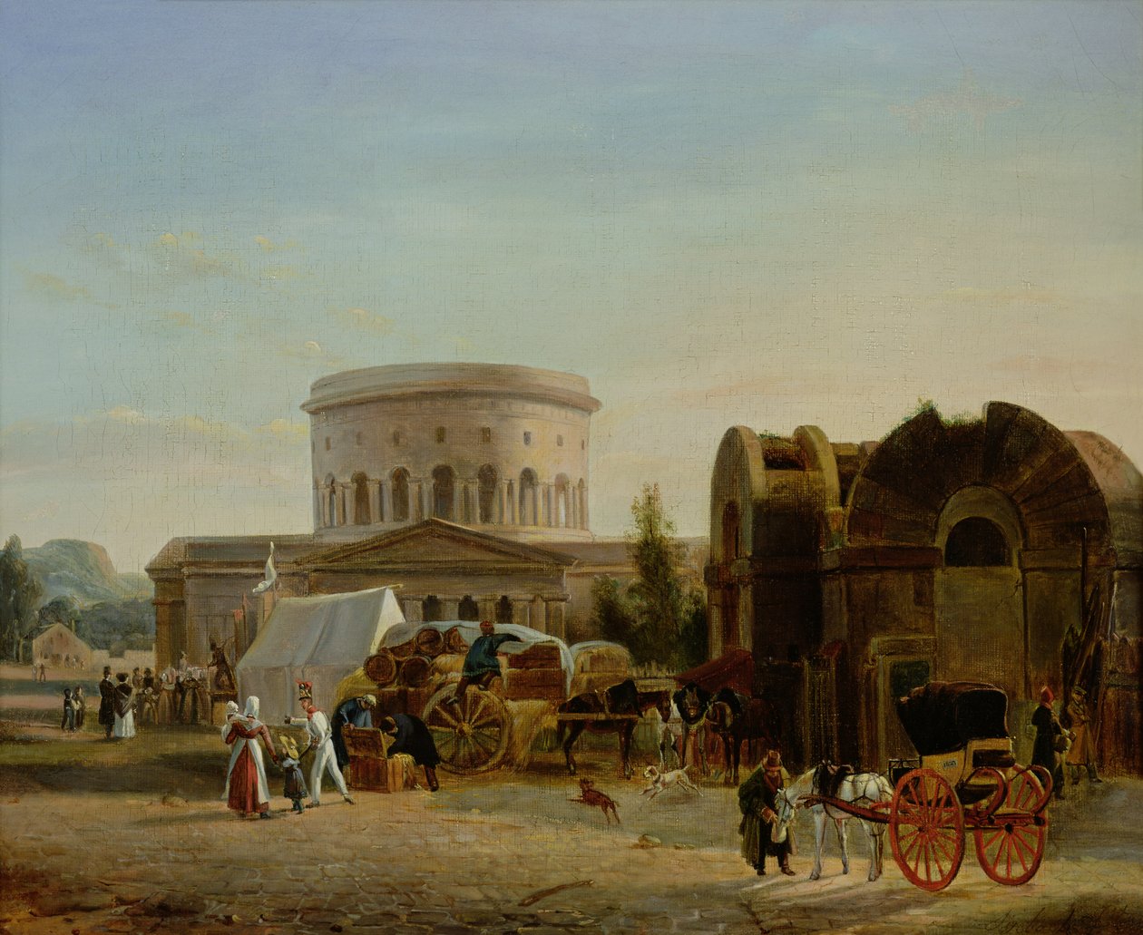 Barrieren ved La Villette av Bernard Edouard Swebach