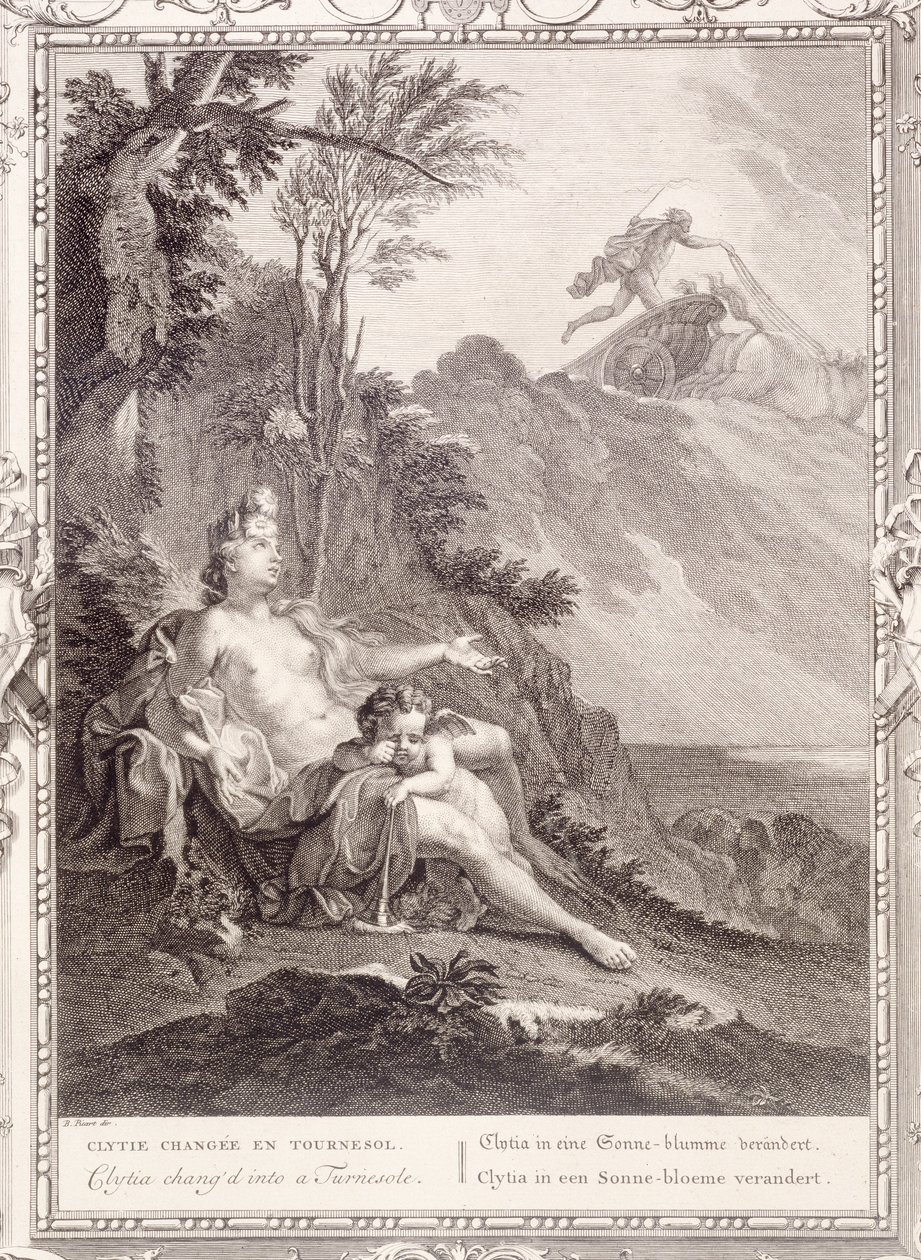 Clytia ble omgjort til en Turnesole, 1731 av Bernard Picart