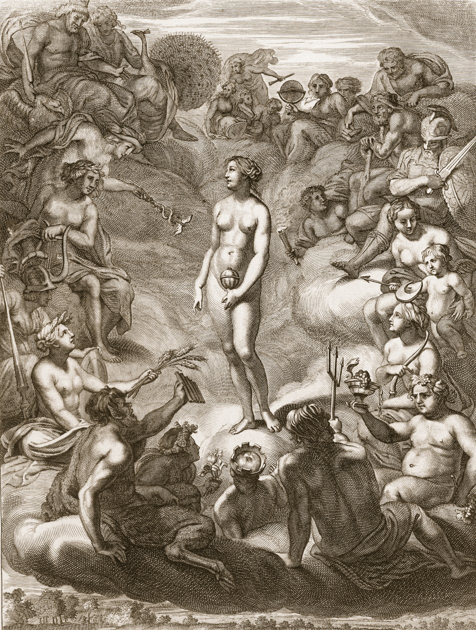 Pandoras eske, 1730 av Bernard Picart