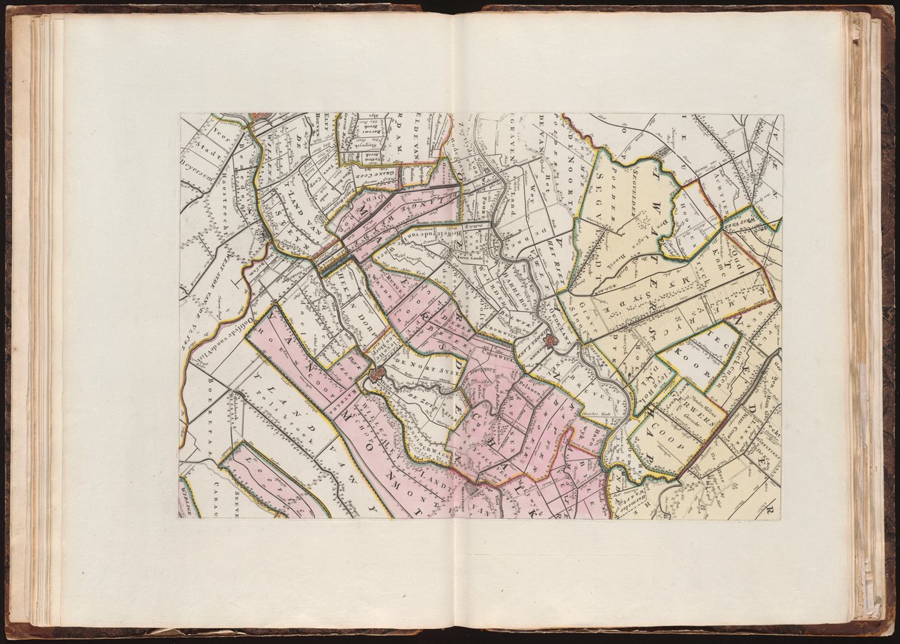 Nytt kart over Lande i Utrecht i henhold til Ordre van d