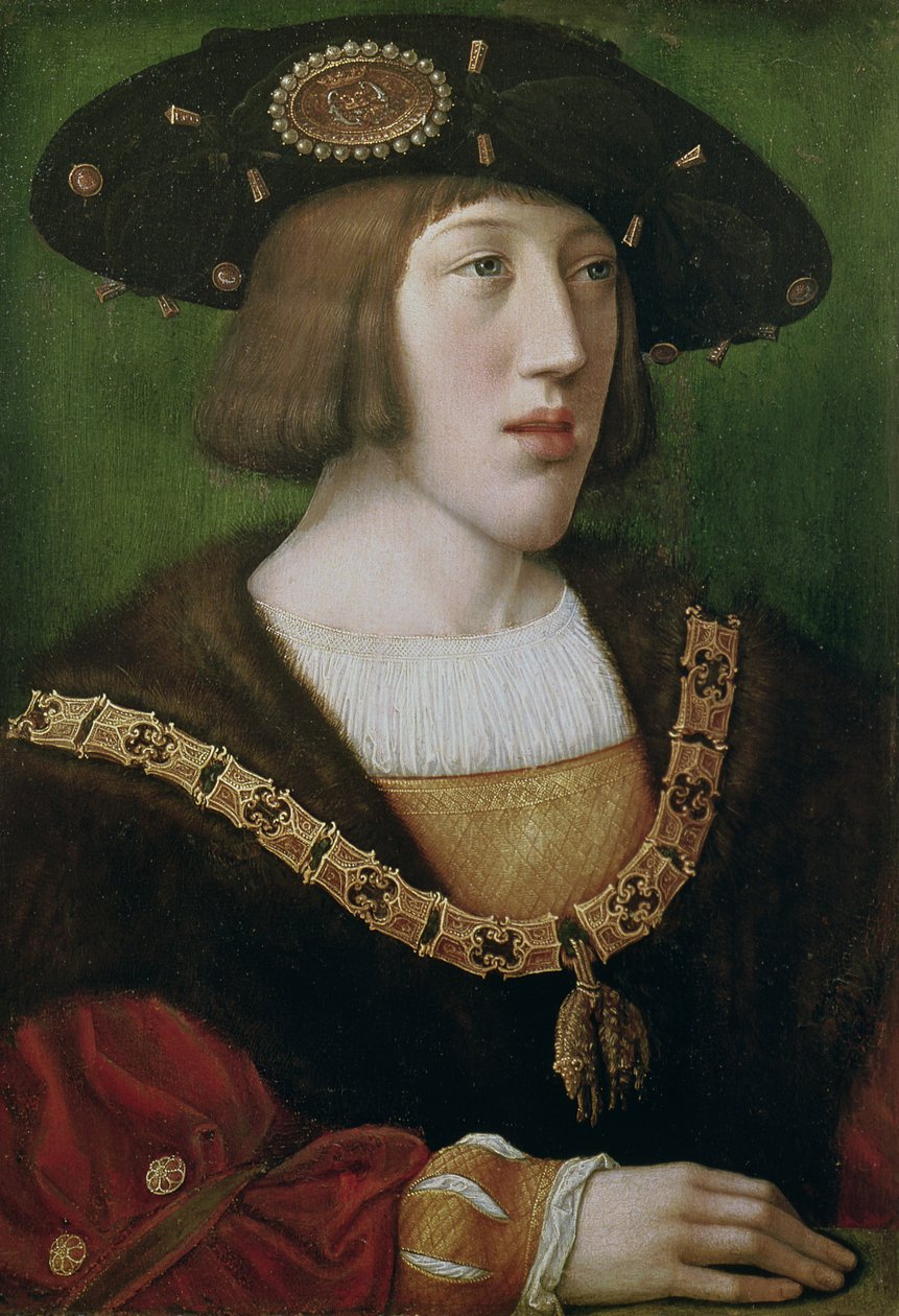 Portrett av Karl V (1500-58) 1516 av Bernard van Orley