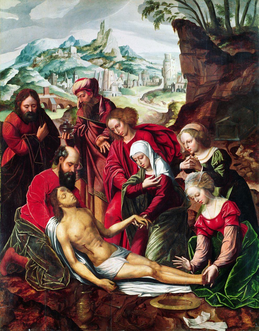 Deponeringen, 1500-tallet av Bernard van Orley