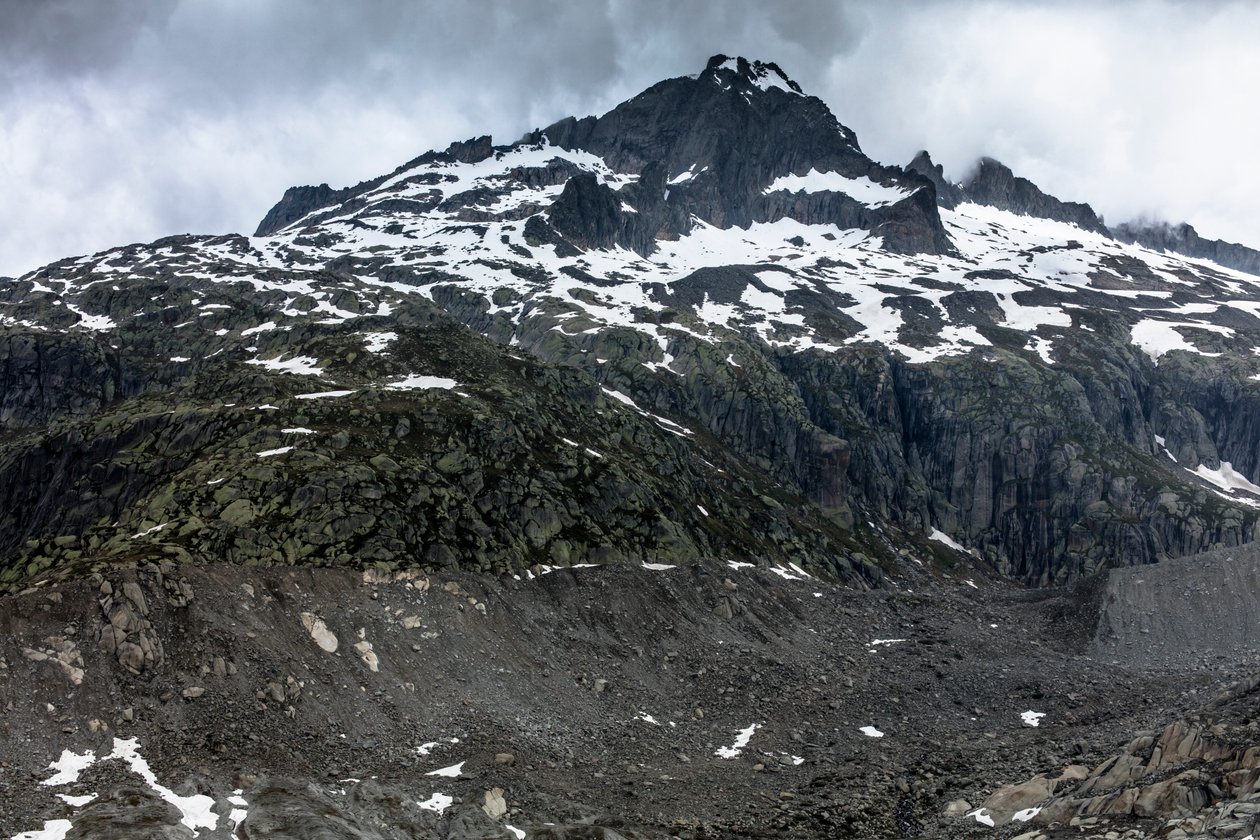 Fjell over Rhône-breen, Sveits (bilde) av Bernard Bonnefon