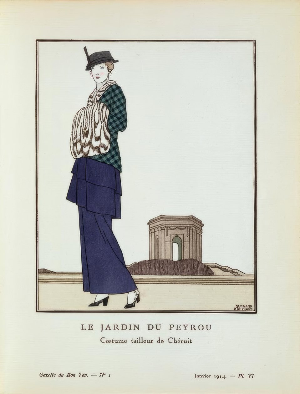 LE JARDIN DU PEYROU - Chéruits skreddersydde kostyme av Bernard Boutet de Monvel