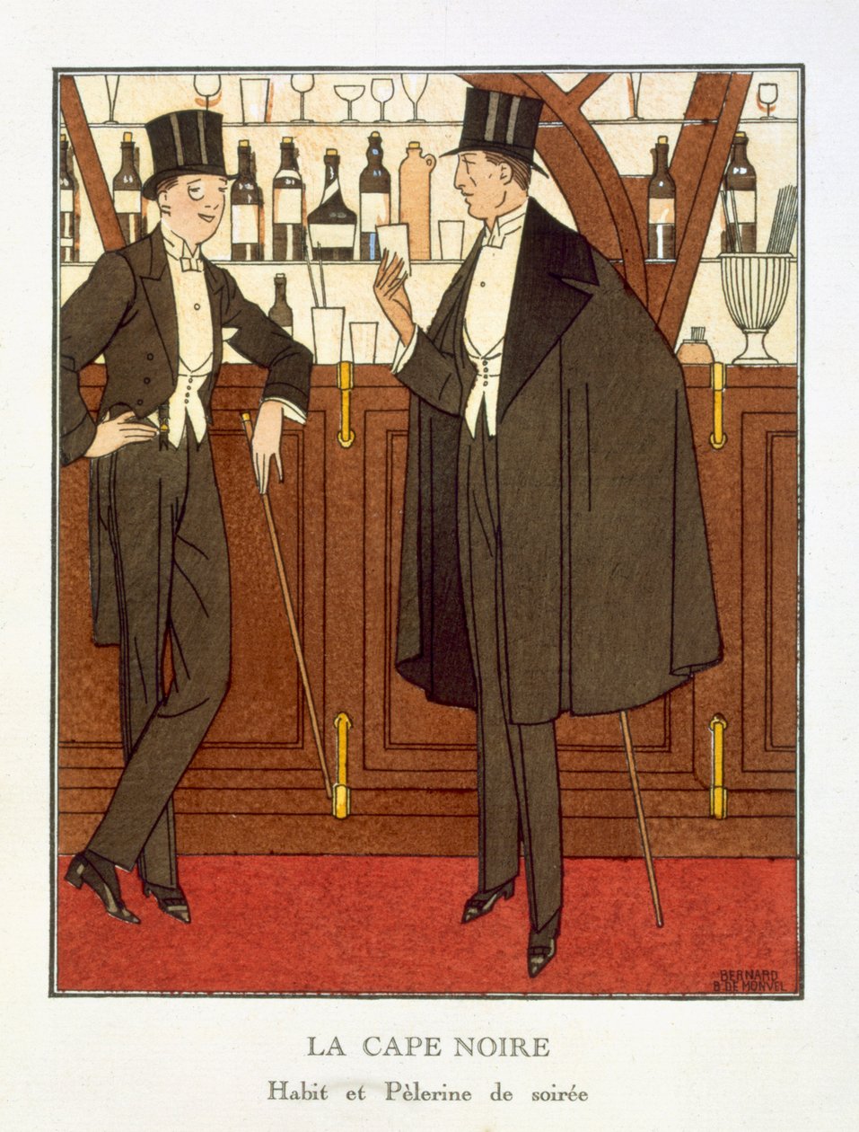 "Den svarte kappen" av Bernard Boutet de Monvel