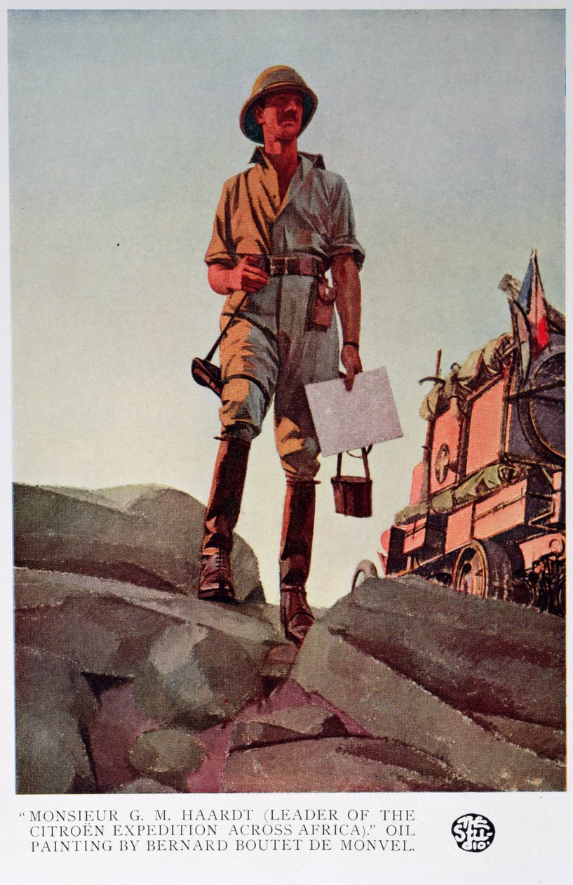Mr. G. M. Haardt, leder for Citroen-ekspedisjonen over Afrika av Bernard Boutet de Monvel