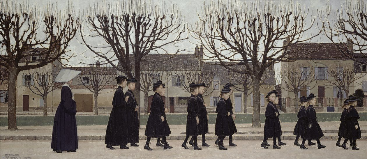 The Orphans eller, The Internat School at Nemours av Bernard Boutet de Monvel