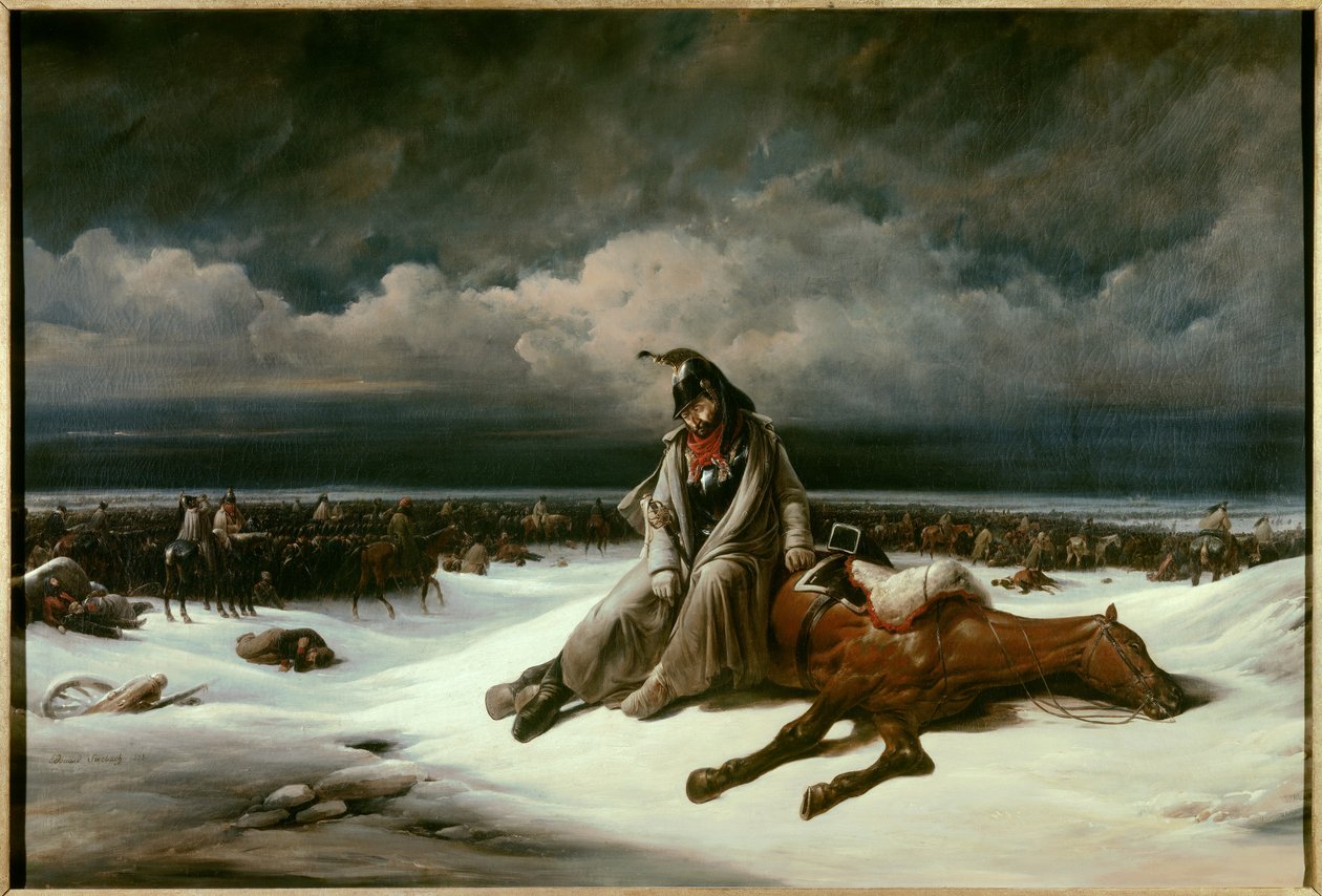 Russlands pensjonering (1812). Maleri av Bernard Edouard Swebach (1800-1870) av Bernard Edouard Swebach