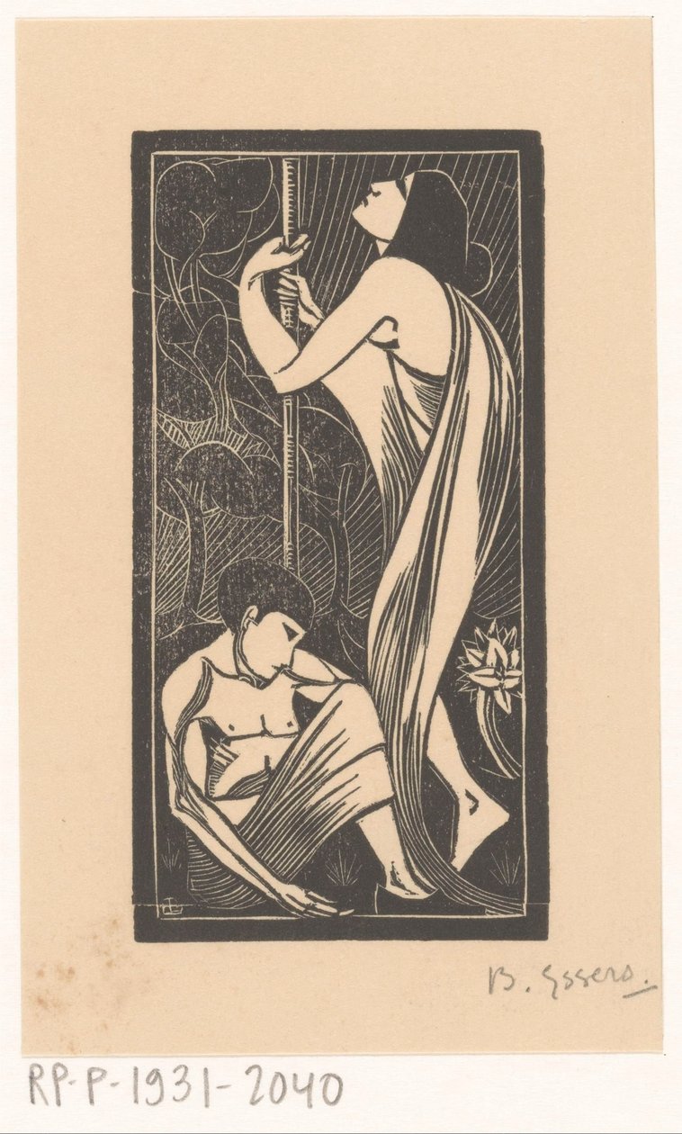Natt av Bernard Essers (signed by artist)