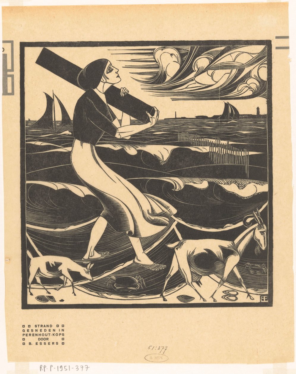 Strand (original tittel på objekt) av Bernard Essers