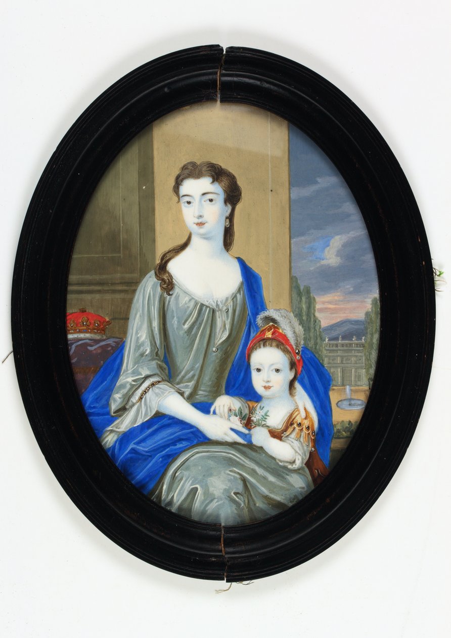 Lady Catherine Darnley, hertuginne av Buckingham (emalje) av Bernard III Lens