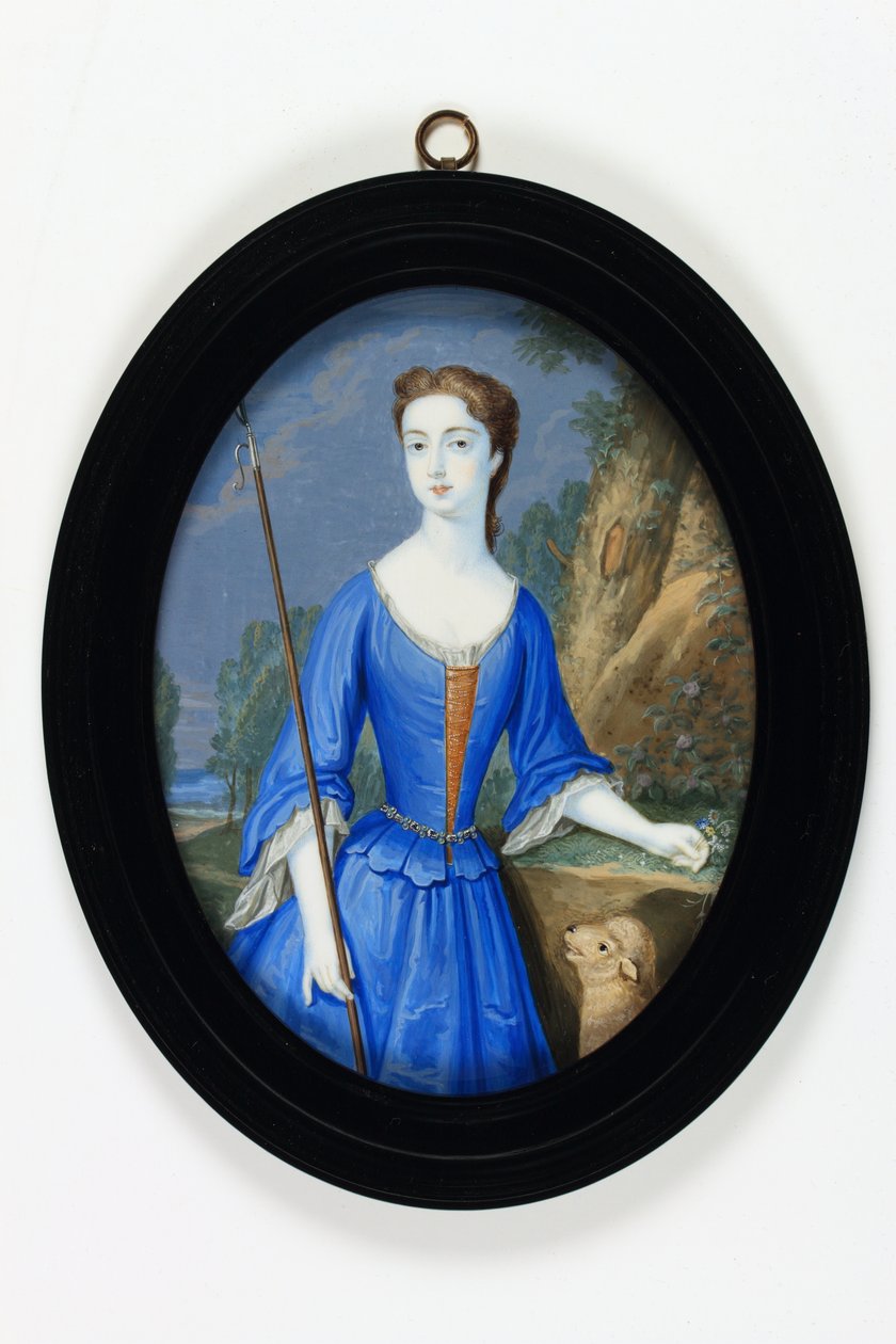 Lady Frances Spencer, senere grevinne av Carlisle (emalje) av Bernard III Lens