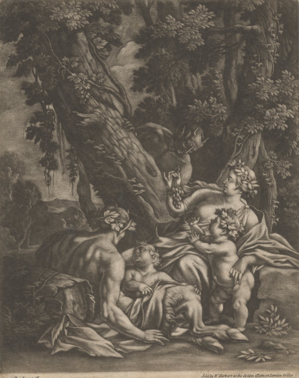 En Satyr-familie av Bernard Lens