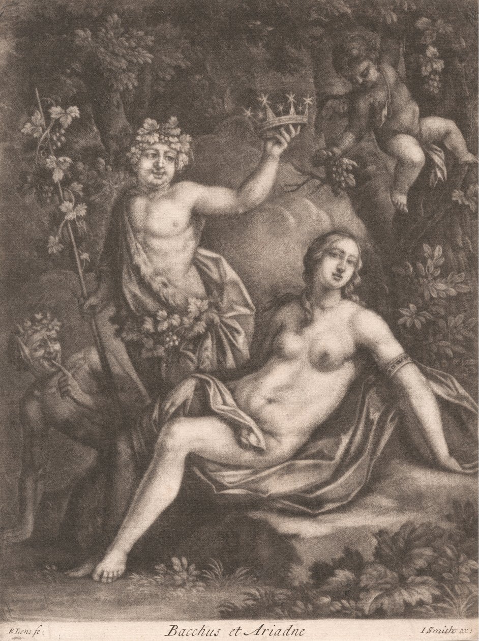 Bacchus og Ariadne av Bernard Lens