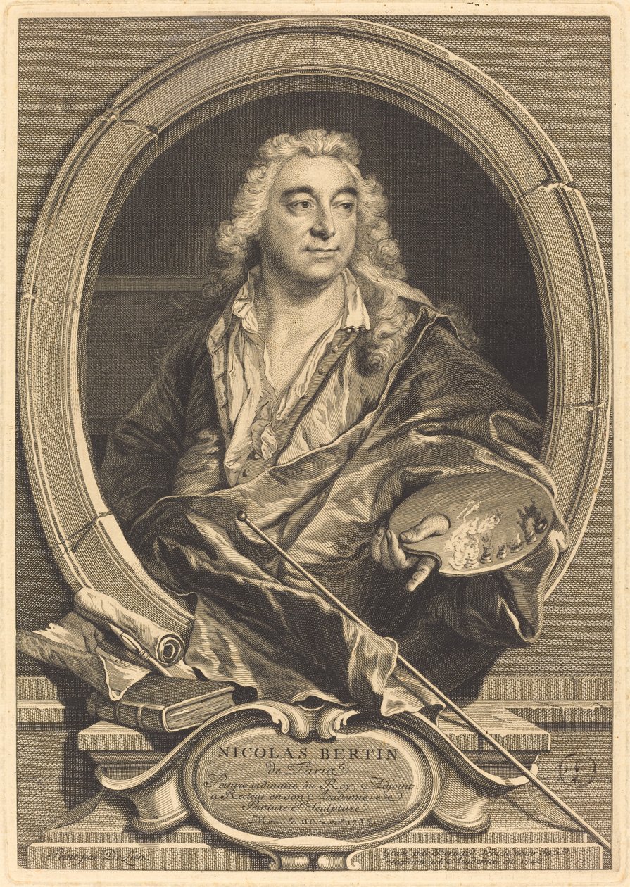 Nicholas Bertin av Bernard Lépicié after Jean François Delyen
