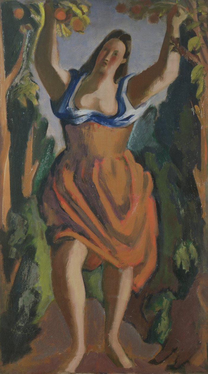 Picking Fruit, ca. 1940 (olje på lerret) av Bernard Meninsky