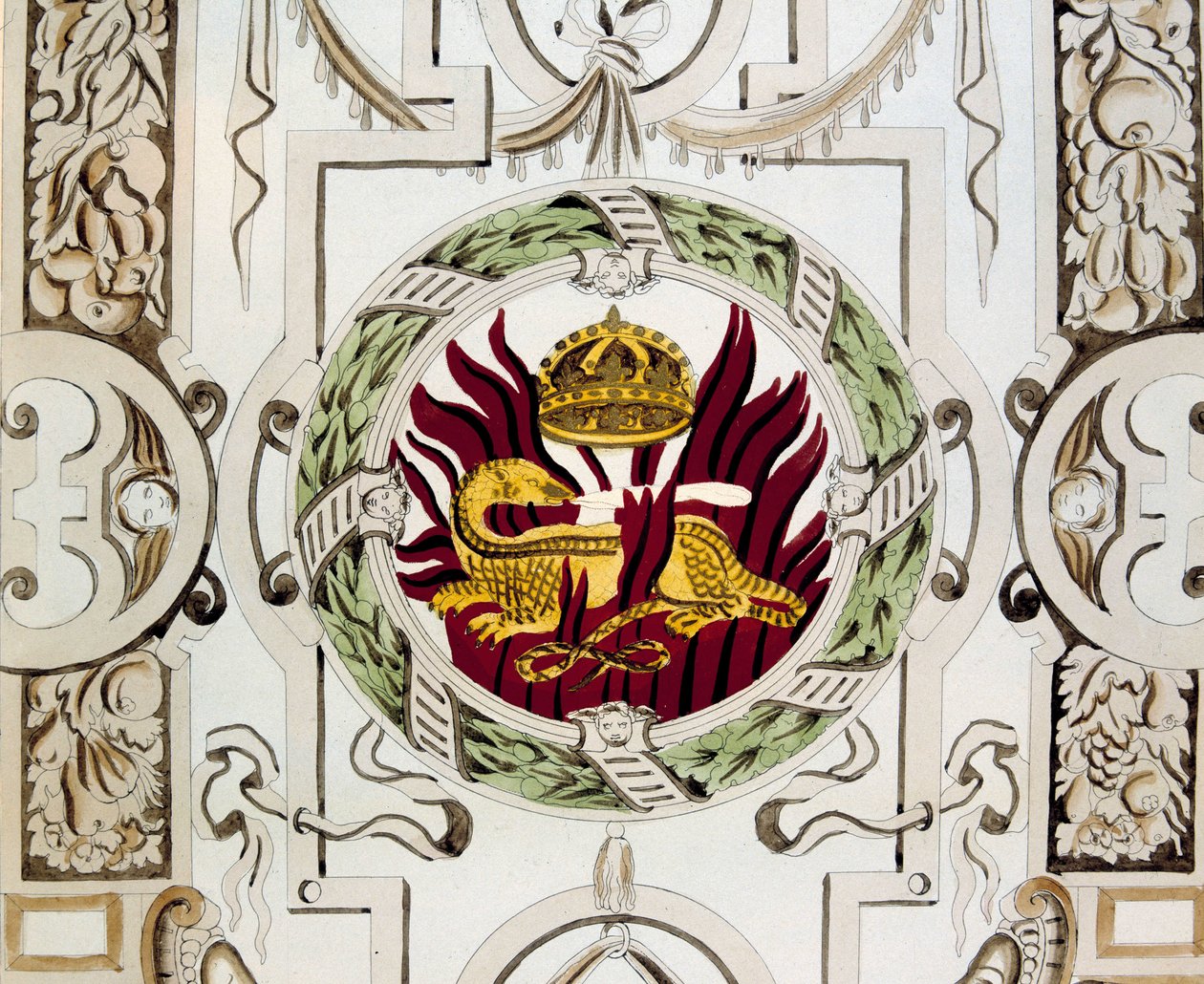 Salamandre (merket til Francois I) av Bernard Palissy av Bernard Palissy