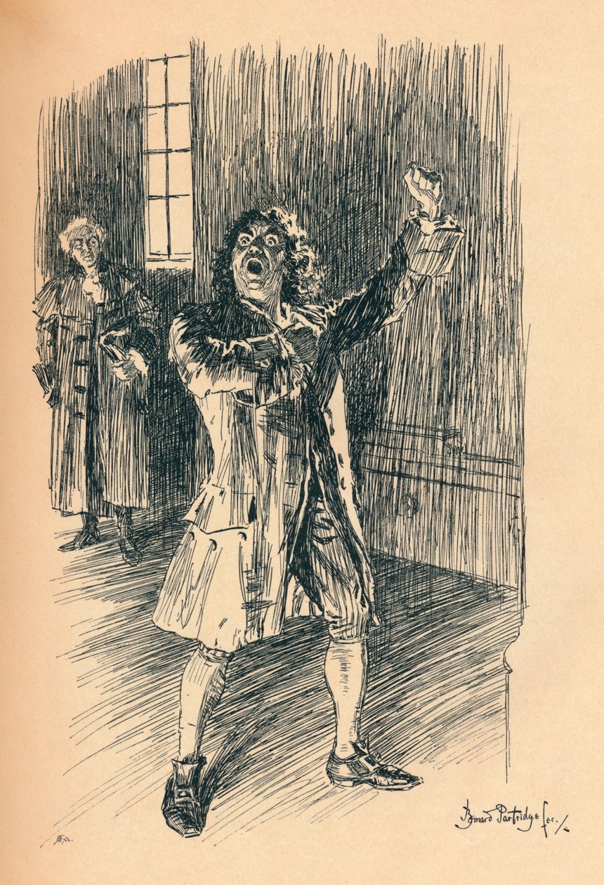 Skuespilleren, ca 1899 av Bernard Partridge