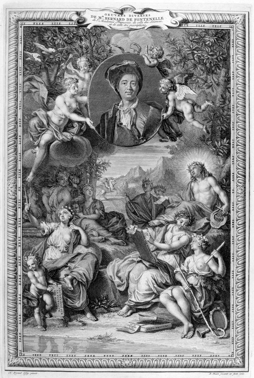 Bernard de Fontenelle, 1728-1729 av Bernard Picart