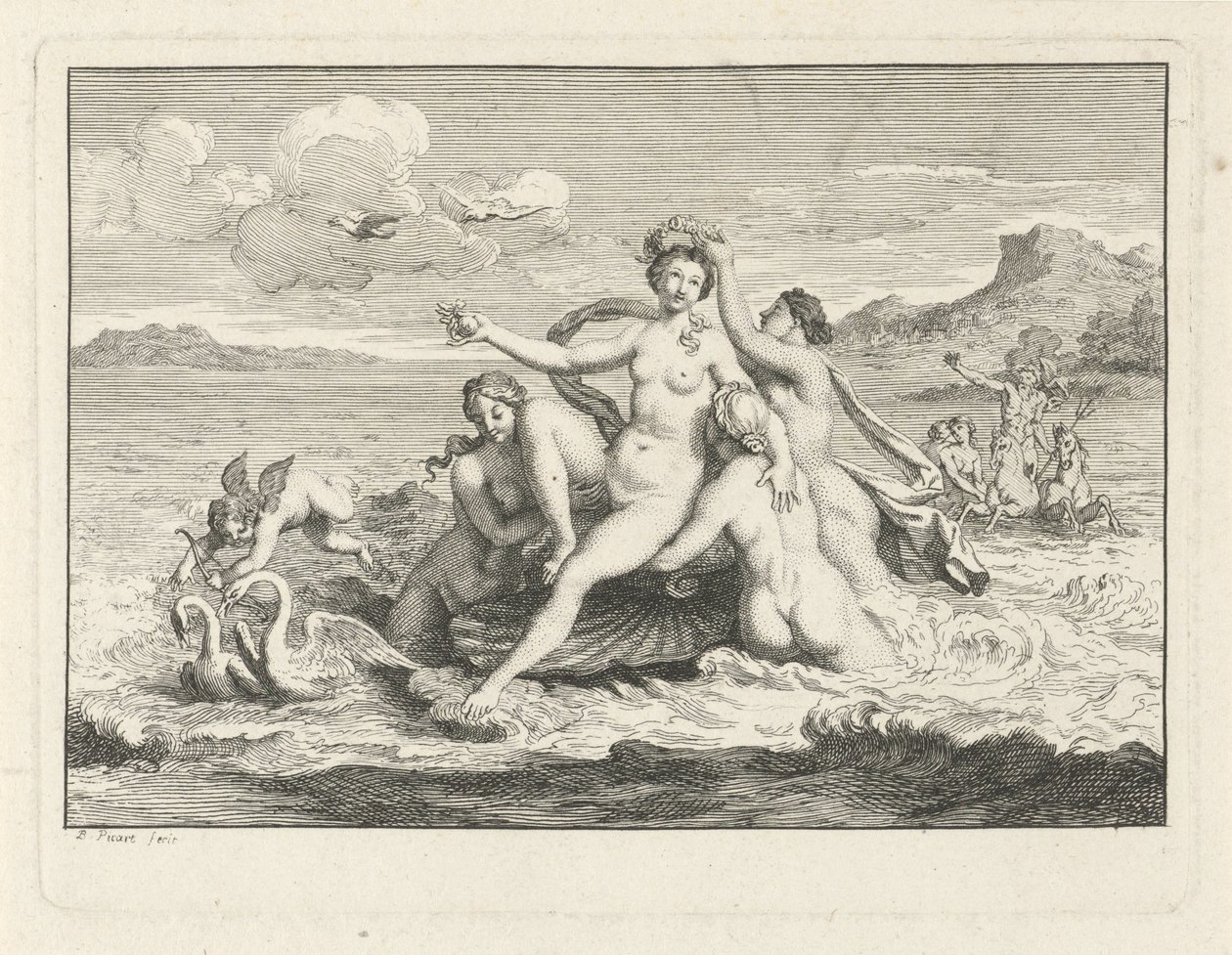Venus fødsel av Bernard Picart