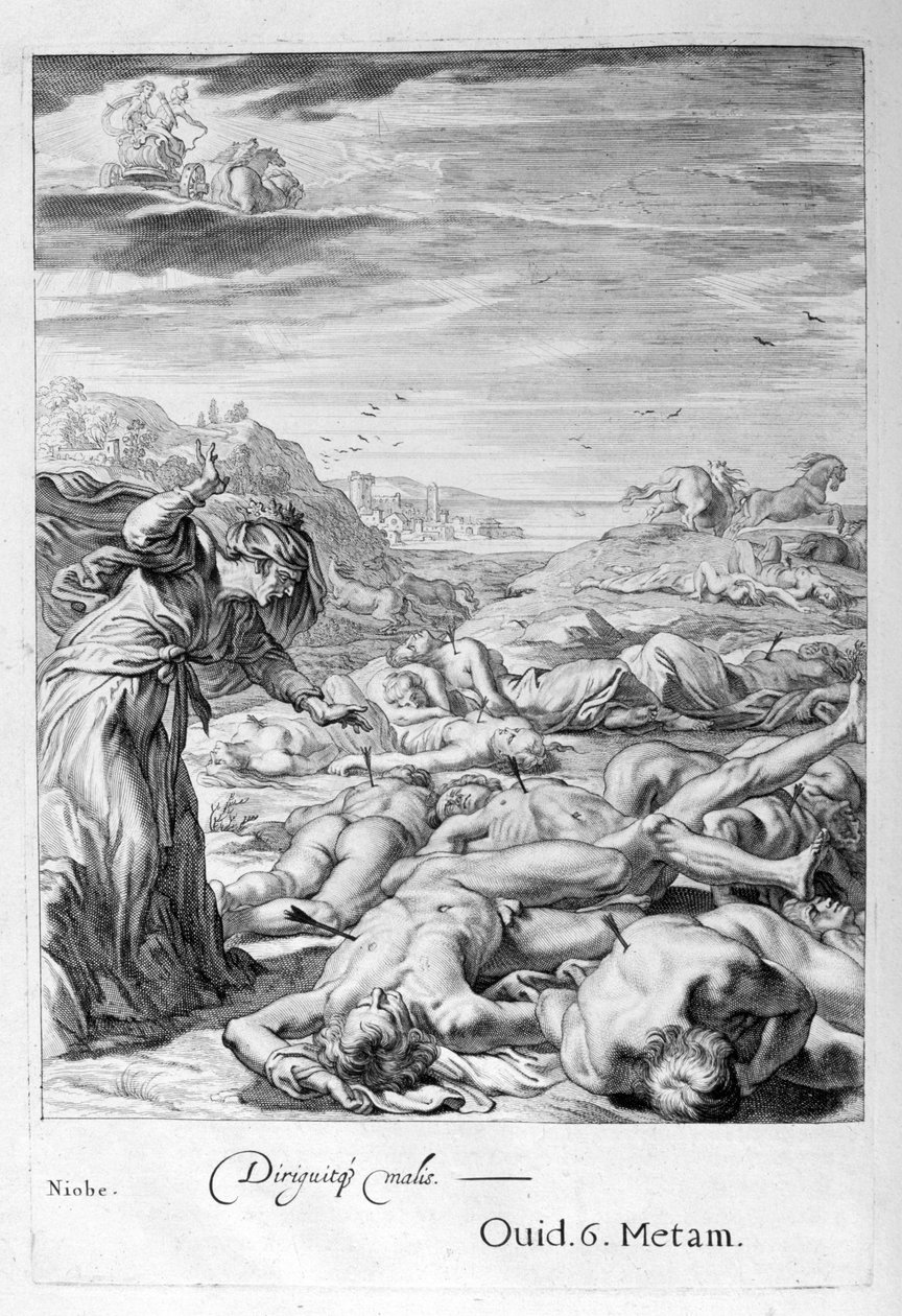 I gresk mytologi var Niobe en datter av Tantalus og av enten Dionne av Bernard Picart