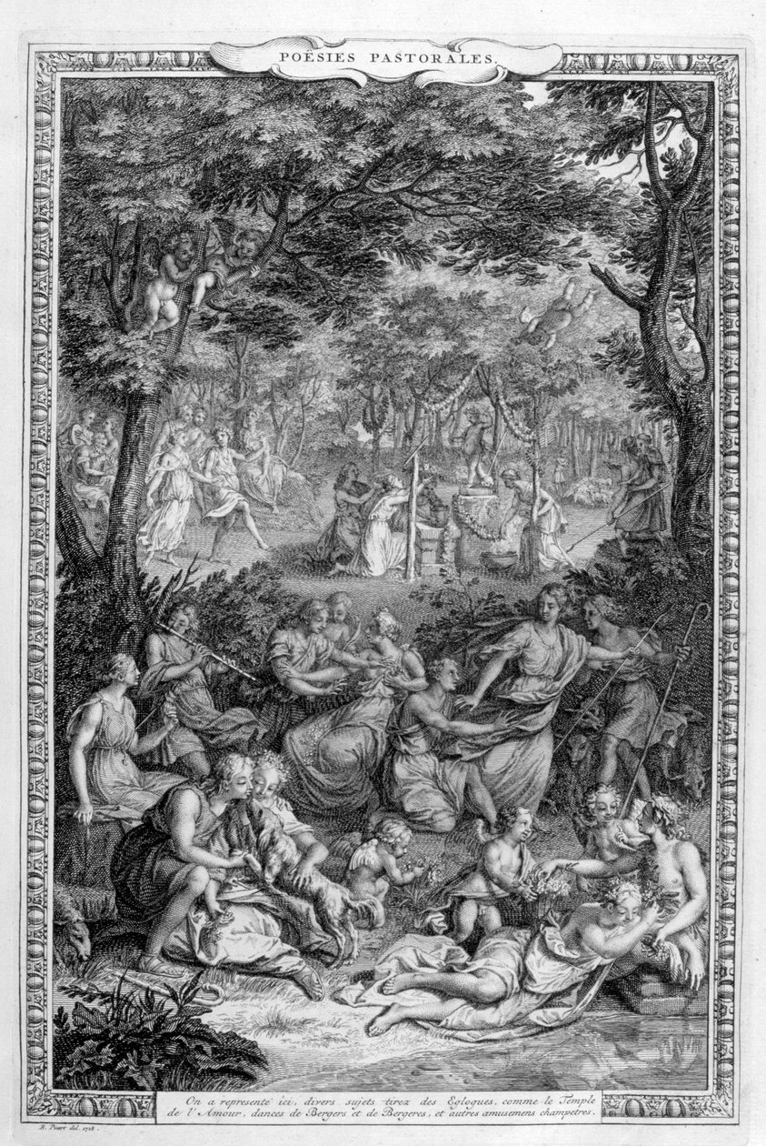 Poesi pastorales, 1728-1729 av Bernard Picart