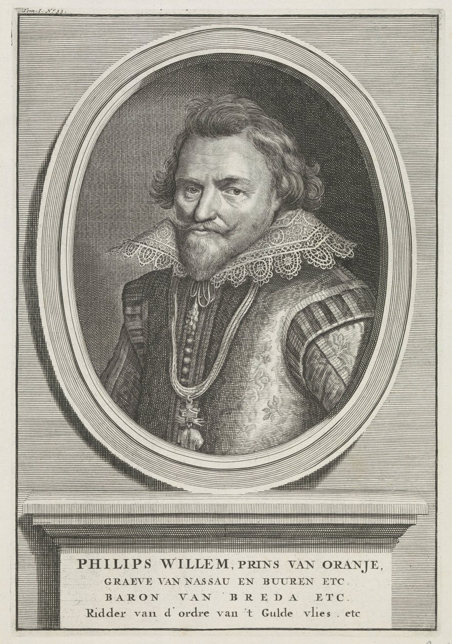 Portrett av Philip William, Prince of Orange av Bernard Picart