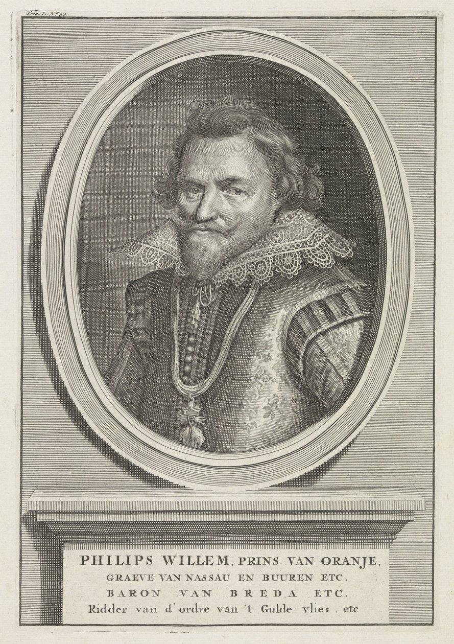 Portrett av Philip William, Prince of Orange av Bernard Picart