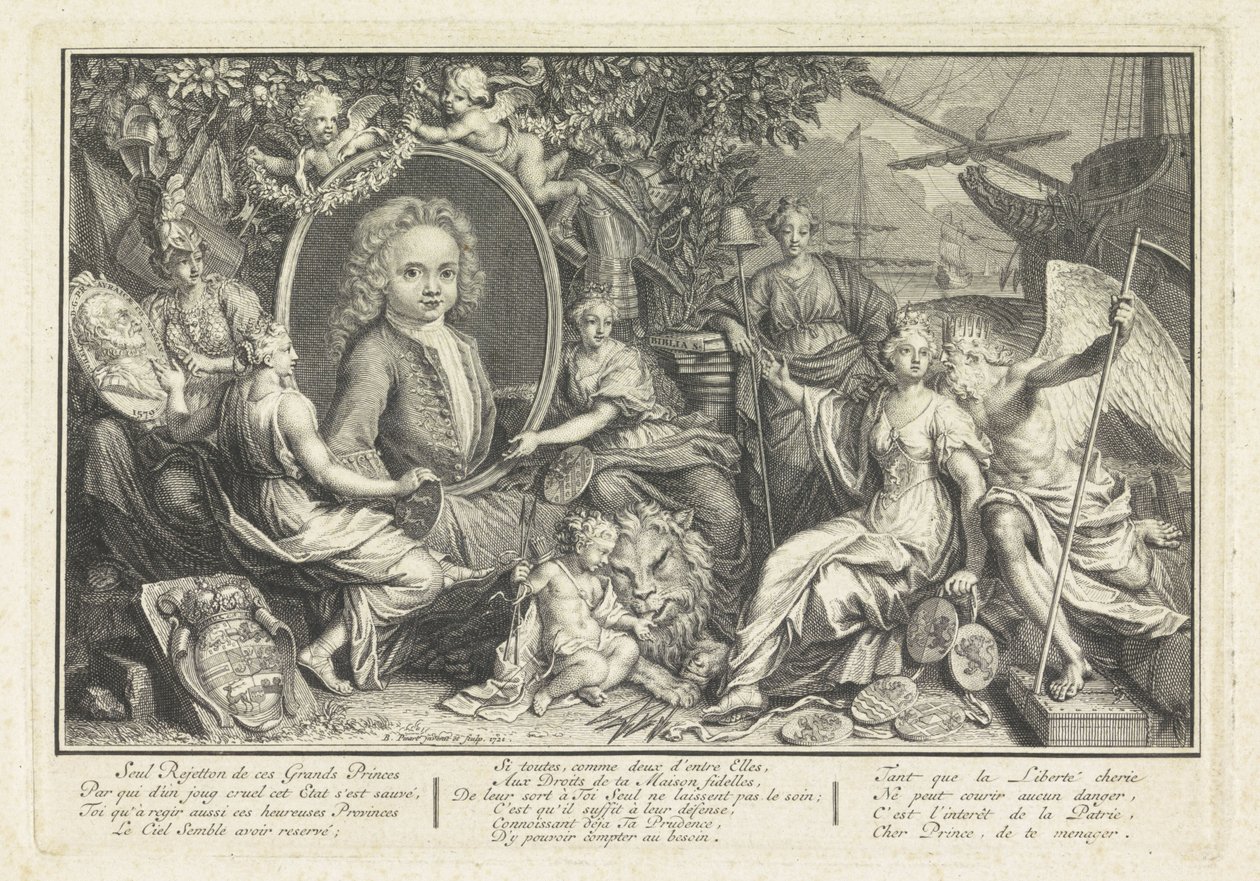 Portrett av William IV, prins av Orange-Nassau av Bernard Picart