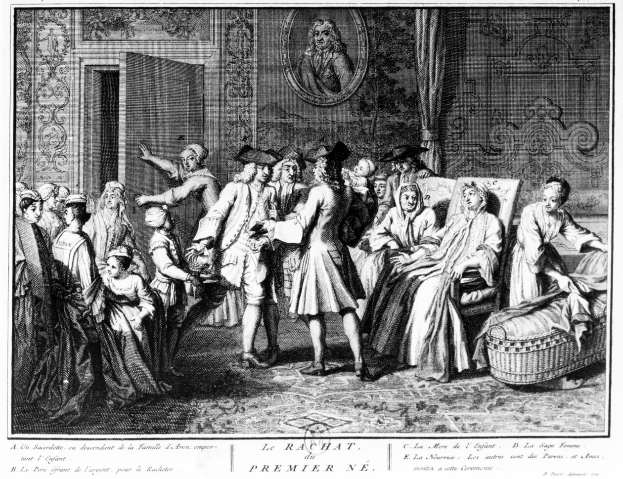 Innløsning av den førstefødte sønnen, 1725 av Bernard Picart