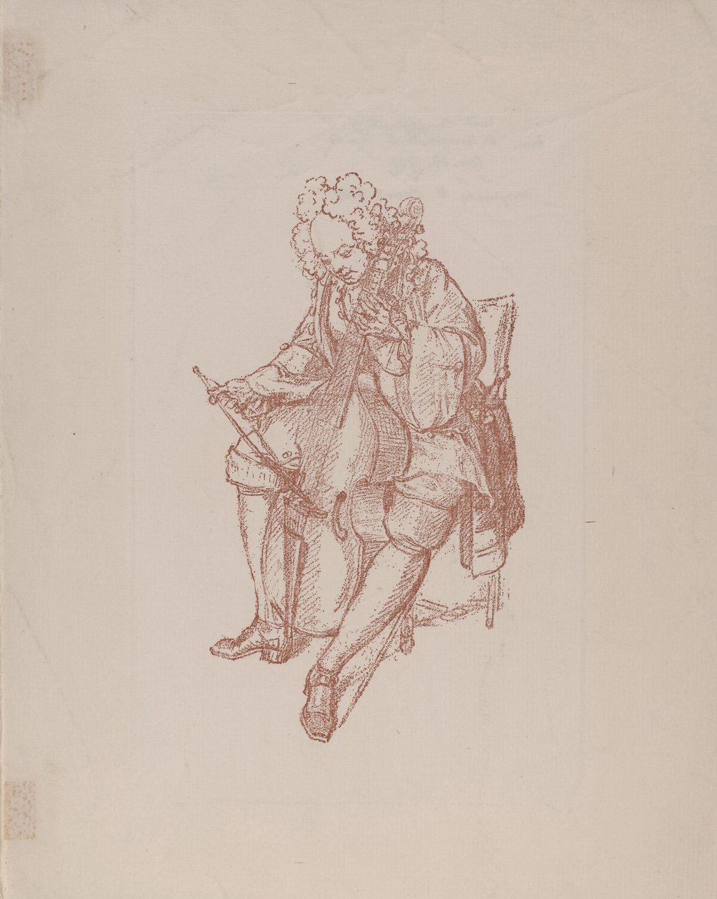 Bassfiolspilleren, 1707 av Bernard Picart