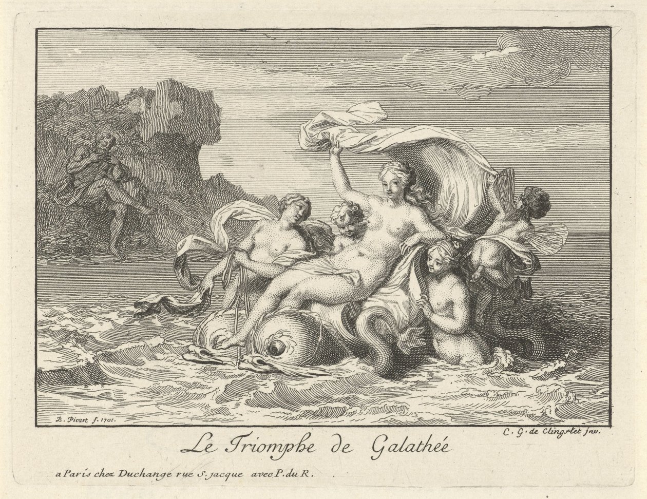 Triomf van Galatea The Triumph of Galathea (tittel på objekt) av Bernard Picart