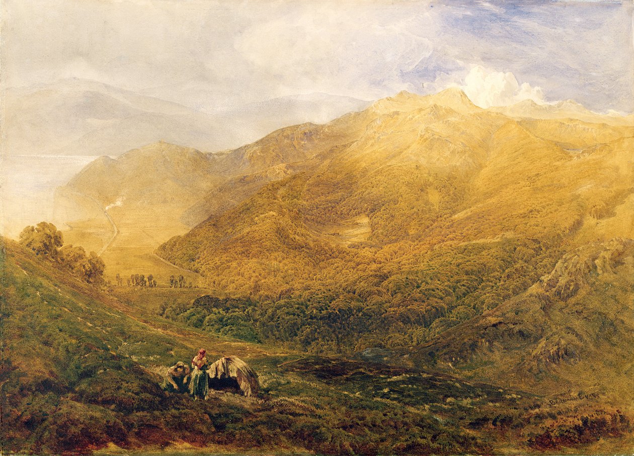 Arthog, nær Barmouth (olje på lerret) av Bernard Walter Evans