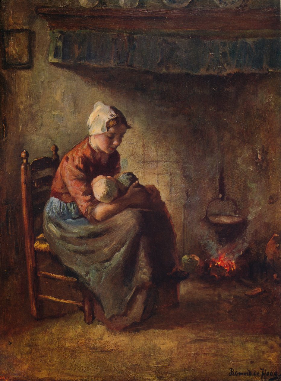 A Cottage Madonna, c1915 av Bernard de Hoog