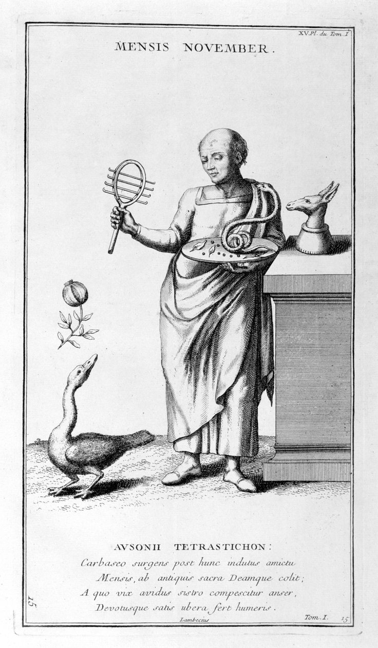 En representasjon av november 1757 av Bernard de Montfaucon