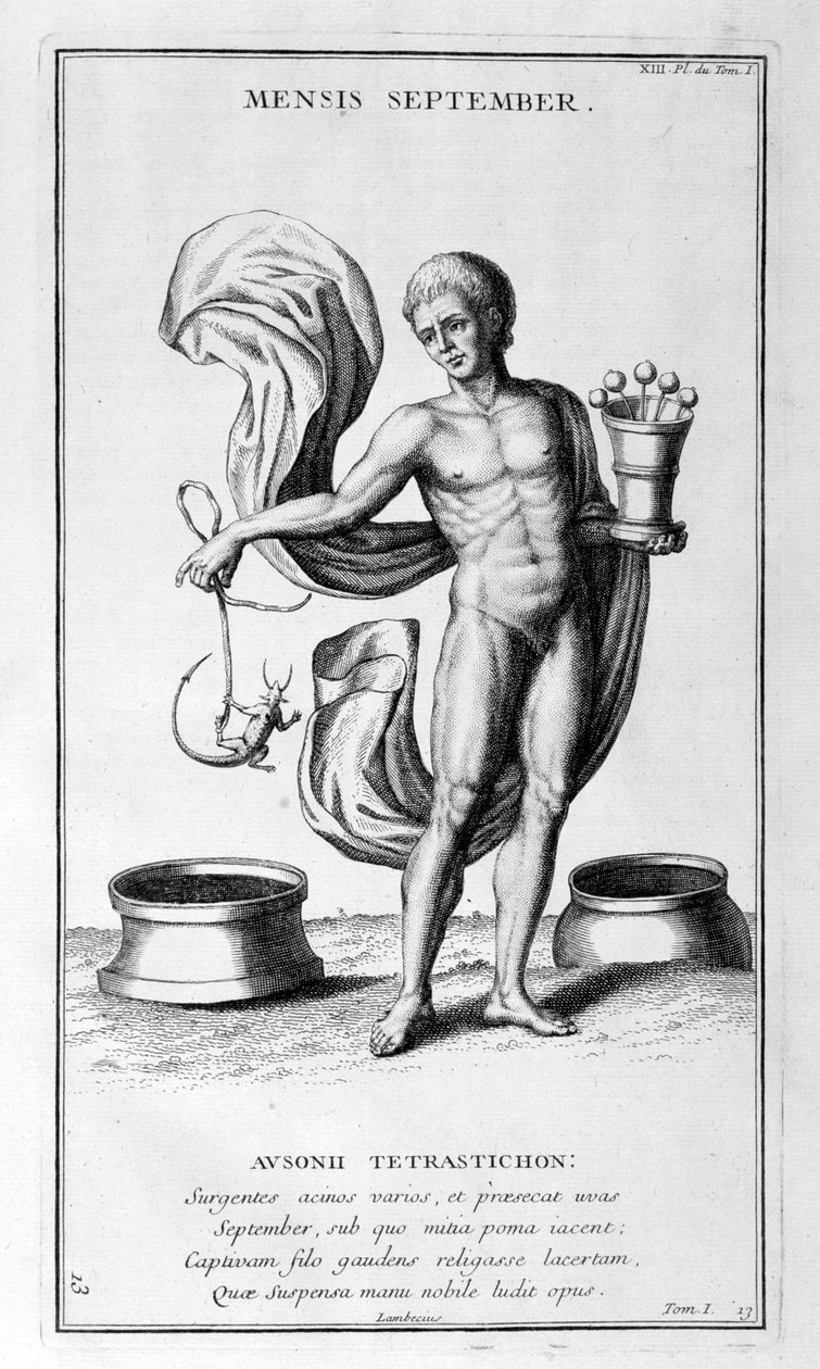 En representasjon av september 1757 av Bernard de Montfaucon