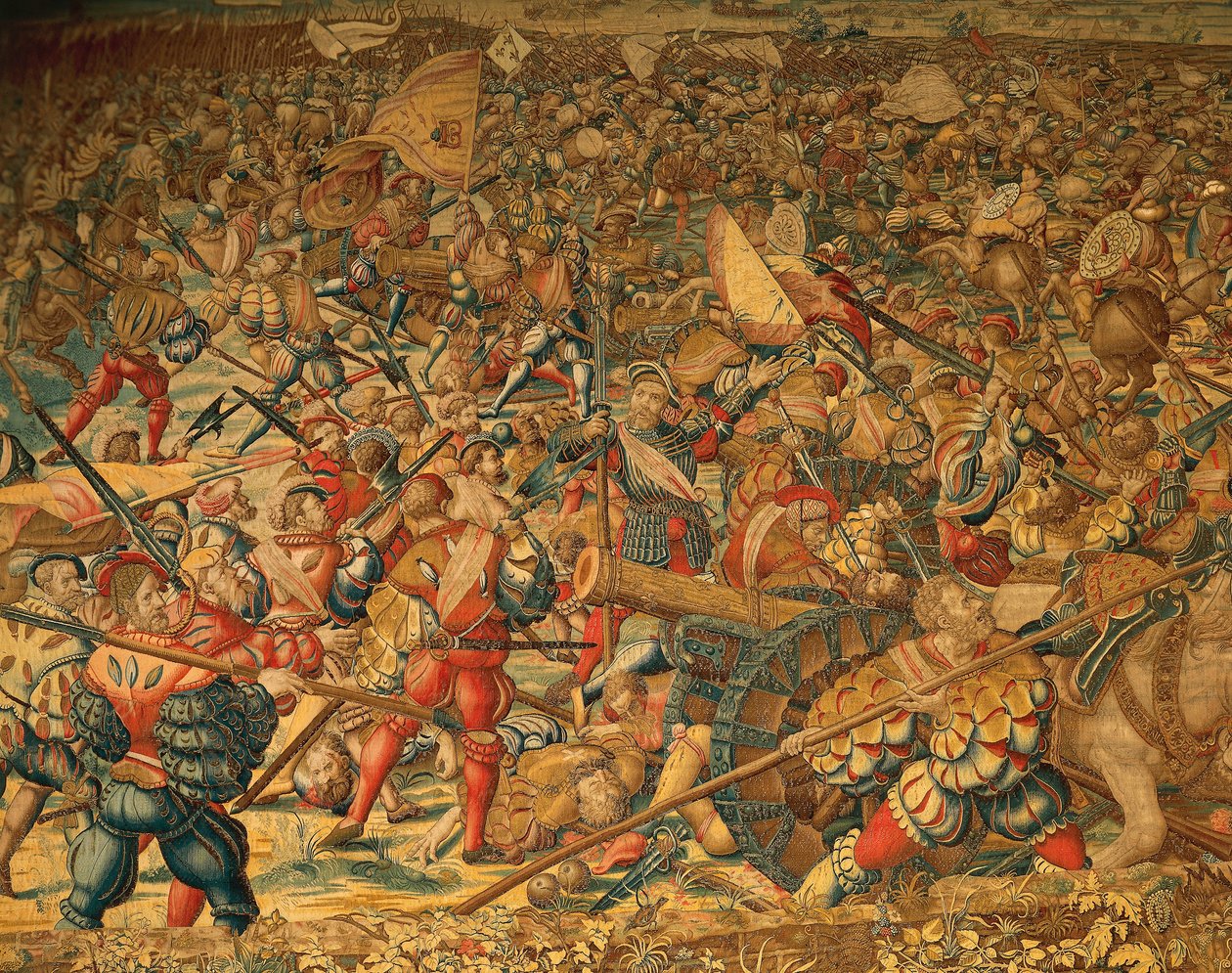 Slaget ved Pavia i 1525 av Bernard van (after) Orley
